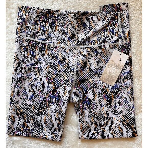 NWT Sage Collective Snakeskin Print Yoga Workout Athletic Leggings - Picture 5 of 11